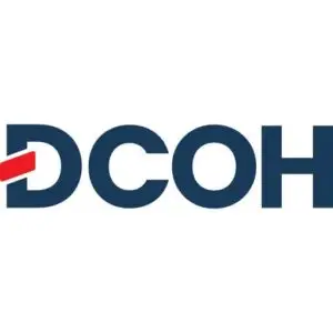 DCOH logo with red accent on D