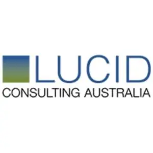 Lucid Consulting Australia logo with blue-green square