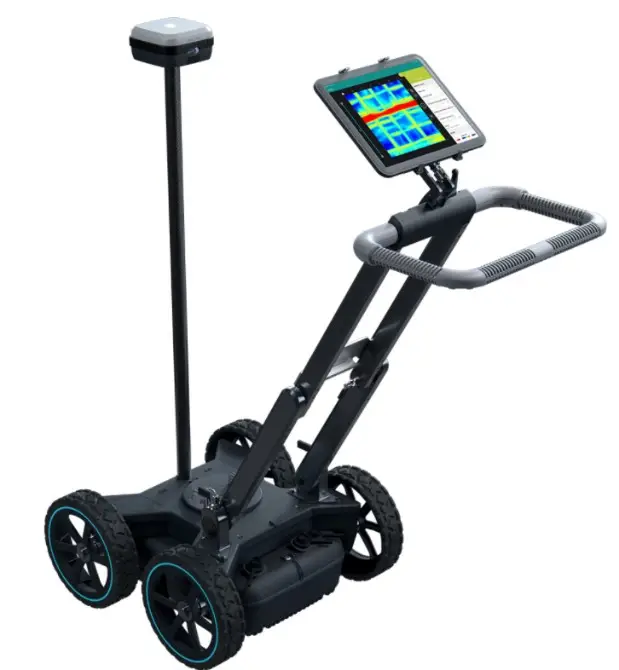 Ground penetrating radar scanning equipment with display screen