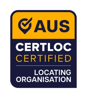AUS CertLoc Certified Locating Organisation badge